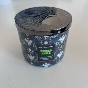 bath and body tworks “wicked apple” candle